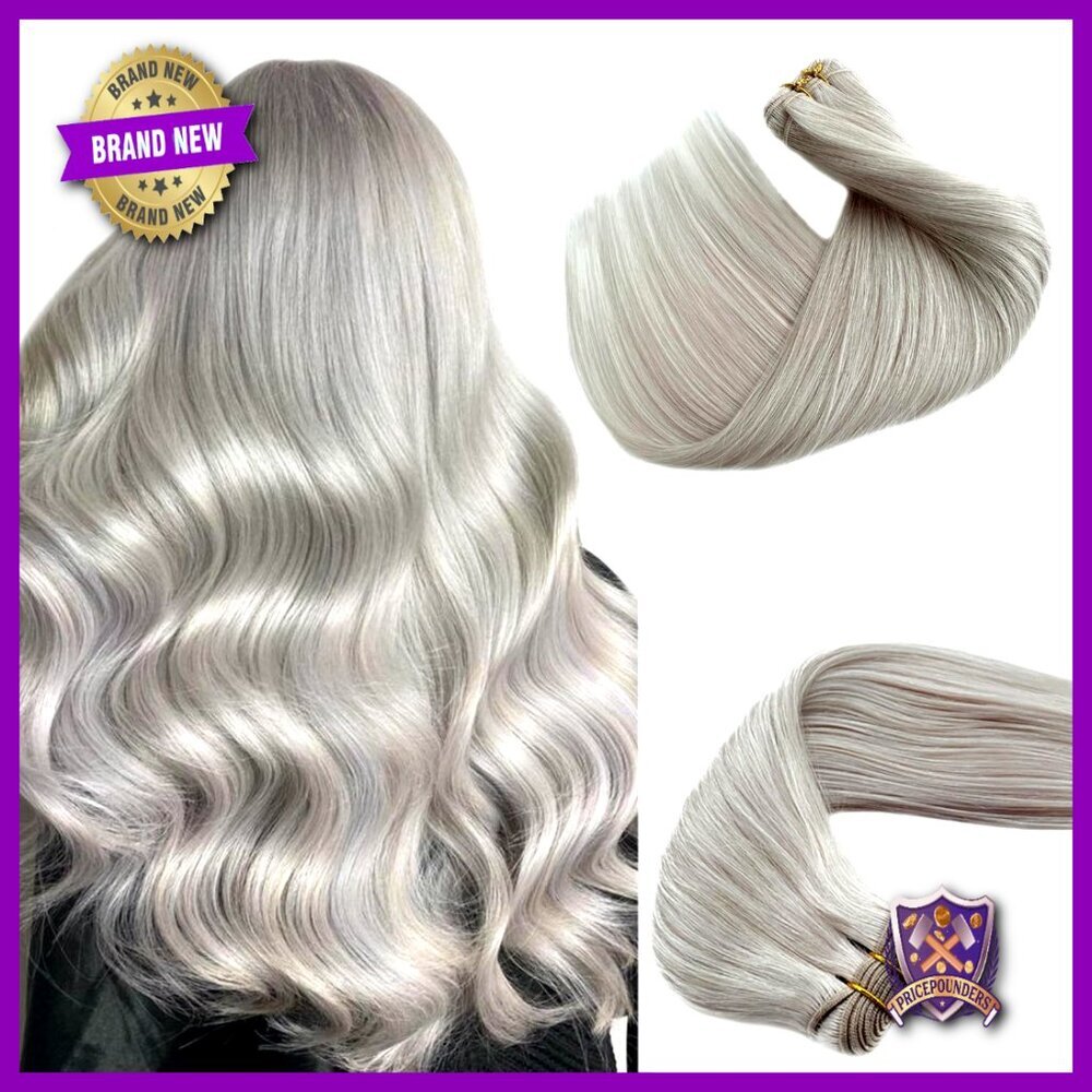 Real Human Hair Extensions Sew In Weft Brazilian Remy Hair Bundles